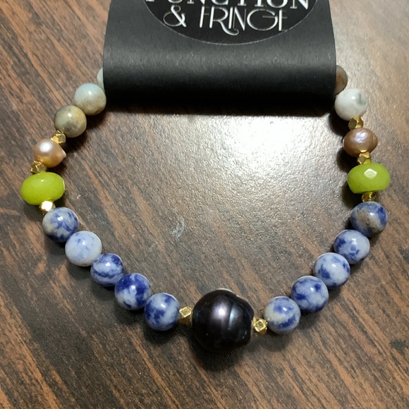 Natural Pearl & Semi-Precious Gemstone Beaded Bracelets - Picture 14 of 14